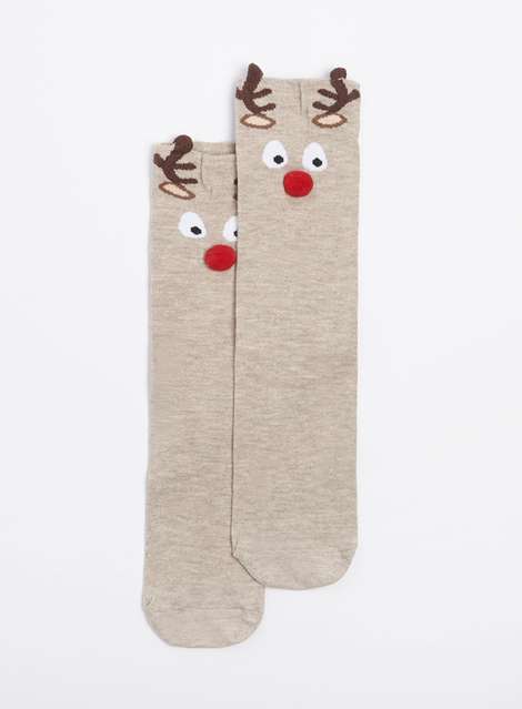 Oat reindeer socks